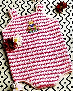 Полосатый комбинезон для новорожденных